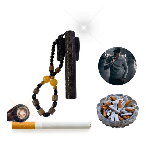Encendedor Electrico Cigarros Tallado Ambar Buena Suerte Usb