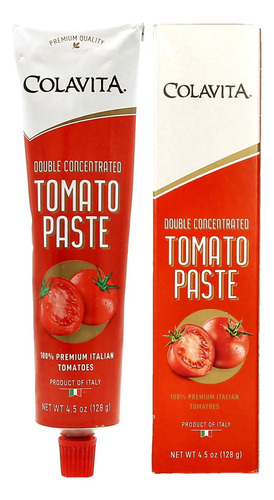 Pasta De Tomate Duplo Colavita Tubo 128g