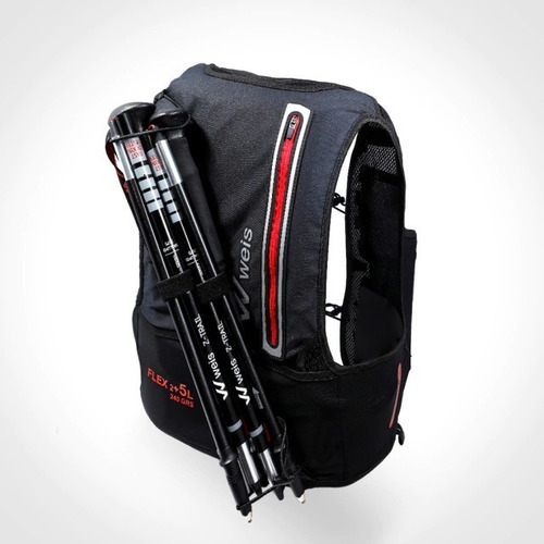 Imagen 6 de 9 de Chaleco Hidratación Weis Flex 2+5 L Ideal Trekking Running