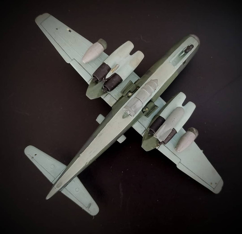Antiguo Avion Escala He 111 Hecho Por Tamiya Segunda Guerra (Usado)
