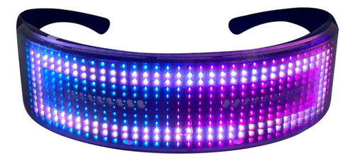 Gafas Luminosas De Animación Usb Diy Para Cumpleaños Para Fi