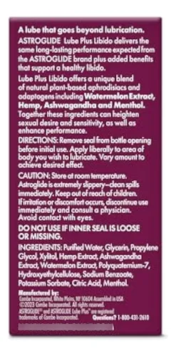 Astroglide Lube Plus Libido(2.5oz) , El Lubricante