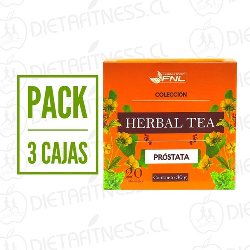 Herbal Te Prostata 3 Cajas 20 Infusiones C/u Fnl Dietafitnes