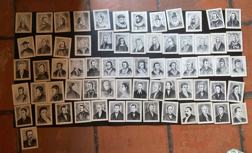 Antiguas Tarjetas Gobernantes De Mexico A Lápiz (Usado)