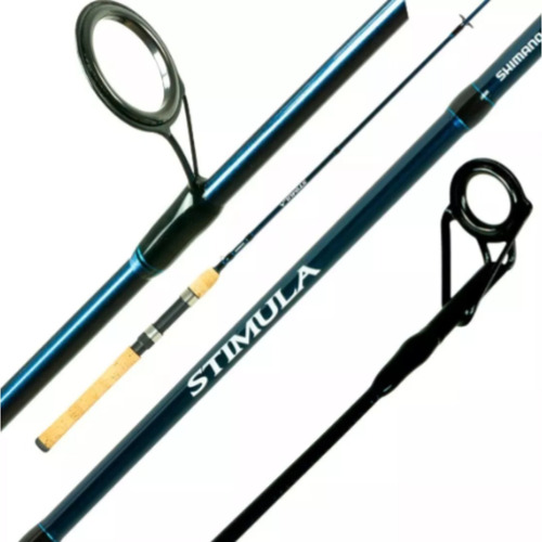 Caña Shimano Stimula 7 Pies M Pesca Lobinera Super Ligera Color Azul metalico