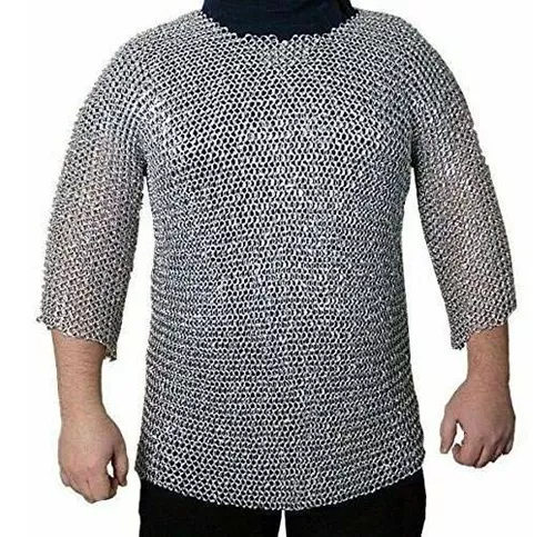 Camisa De Cota De Malla Medieval Armadura De Aluminio Butted