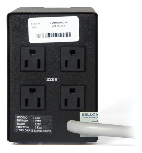 Estabilizador Elise Ieda Poder Safe Lcr-10 Sólido 1kva 220v