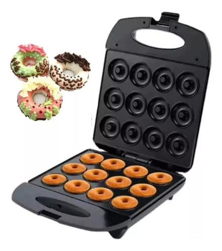 Máquina Para 12 Mini Donas Raf Donut Maker Electrica 