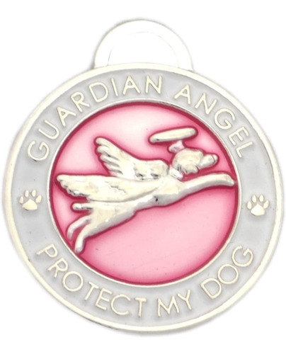 Luxepets Pet Collar Encanto, Guardian Angel Perro, Color Ros