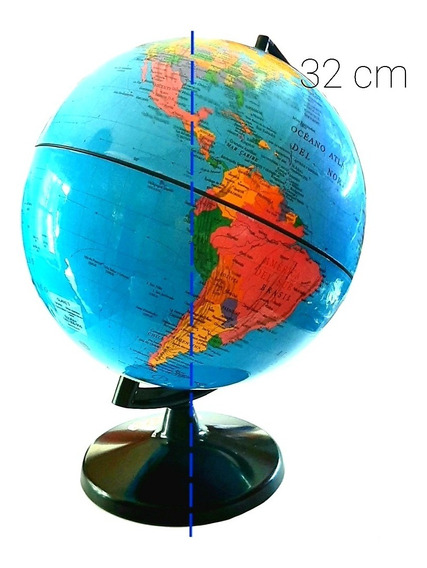capitales & principales ciudades Atlas Tierra Globo mundo 20cm muestra características 