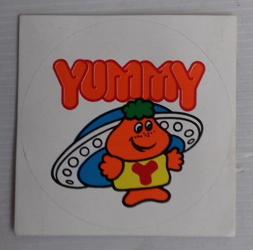 Calco Yummy Golosinas 1990 Adhesivo 7,5cm Calcomania Sticker