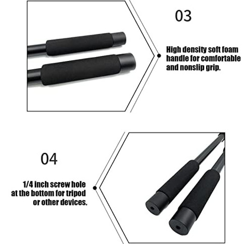 Shanrya Mic Boom Pole, Mic Boom Arm, Sistema De Bloqueo De T