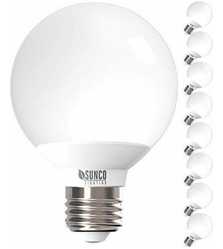 Focos Led - Sunco Lighting 8 Pack G25 Led Globe, 6w=40w, Dim