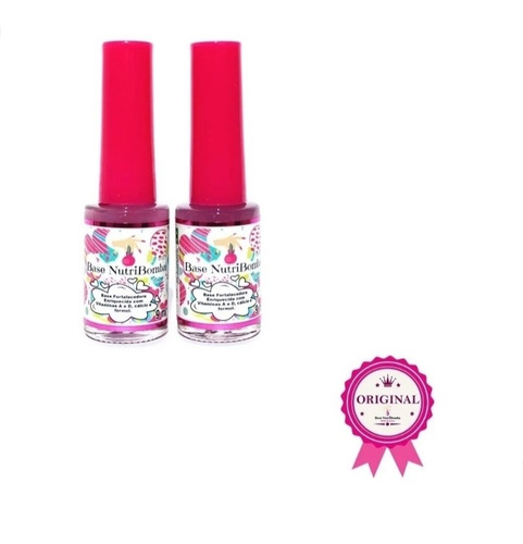 Imagem 1 de 4 de Base Nutribomba 2 Esmaltes Fortalecedor De Unha Manicure