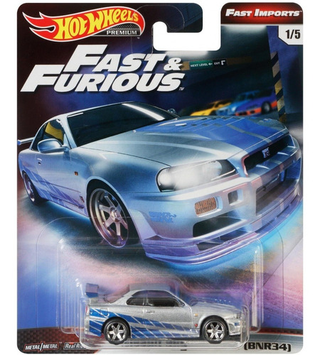 Nissan Skyline Gt-r R34 Rapido Y Furioso Hot Wheels Premium