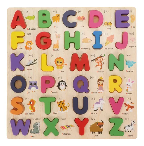comprar Wooden Alphabet Puzzle Wooden Puzzle Toy Alphabet Puzzle Set