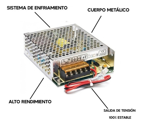 Imagen 2 de 2 de Fuente Switch Sistema Ups Cortes De Energía 12v 4a Pronext