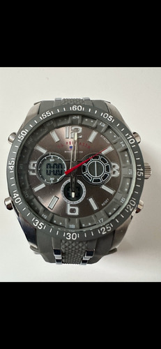 Reloj Polo Assn Sport Us9281 Gris Nuevo +envio Gratis Gris Acero Y Gris Gris