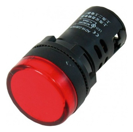 Bombillo Indicador 220v Grande Rojo  Set De 3und    