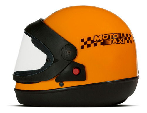 Capacete Sport Moto Amarelo Moto Táxi Cor Laranja Tamanho Do Capacete Tamanho 60 - G