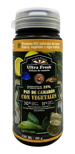 Azoo Ultrafresh - Pellet 100% Orgánico Para Plecos 120ml