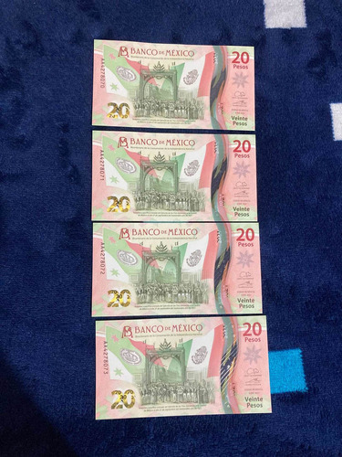 Billetes Seriados Aa De $20