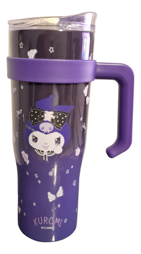 Vaso Termico Animado Sanrio Pochacco Hangyodon Kuromi Violeta Kuromi