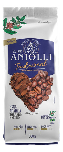 Café moído Aniolli Arábica em envelope 500 g