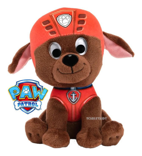 Imagen 2 de 6 de Peluche Paw Patrol Zuma Patrulla Canina Original