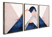 Comprar Quadros Decorativos Geométrico Quarto Sala Abstrato Moldura