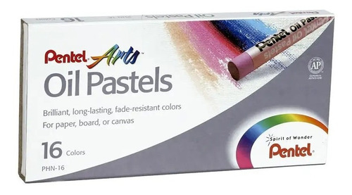 Estuche Pasteles Pentel 16 Cololores Artel