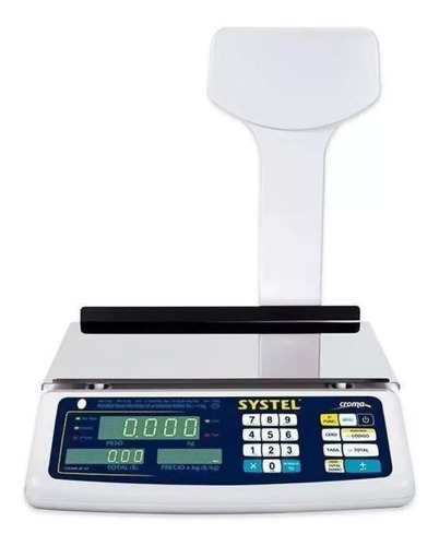 Balanza Digital Systel Croma 30 Kg Bateria Con Puerto Para Impresor 1 Año Garantia  