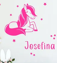 Comprar Vinilos Decorativos Infantil Unicornio + Estrellas Nombre