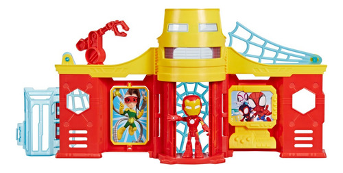 Set De Juego Torre Stark Con Figura De Iron Man, +3 Años