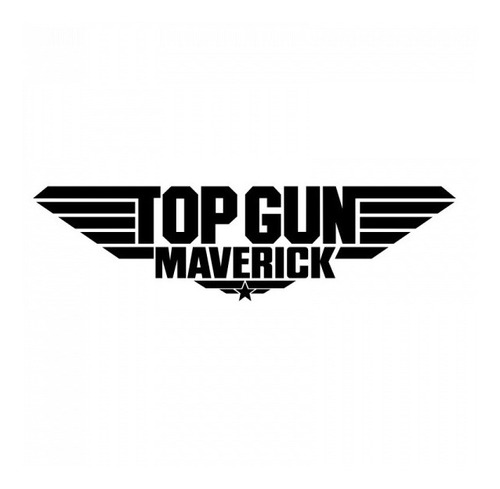 2pz Vinil Stiker Calca Estampa Top Gun Y Top Gun Maverick 