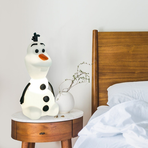 Luminária Olaf Frozen Disney Abajur Bivolt