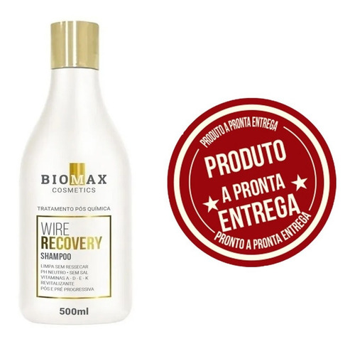 Shampoo Pós Progressiva Biomax Wire Recovery 500 Ml Liss Fit