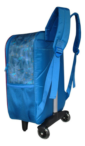 Mochila Escolar Rodinha Buzz Lightyear Toy Story Luxcel Azul