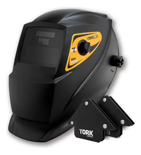 Máscara De Solda Automática Auto Escurecimento Maksolar Tork Cor Preto 4K