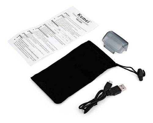 Afeitadora Shaver Kemei Km-2024 Recargable Usb + Cabezal