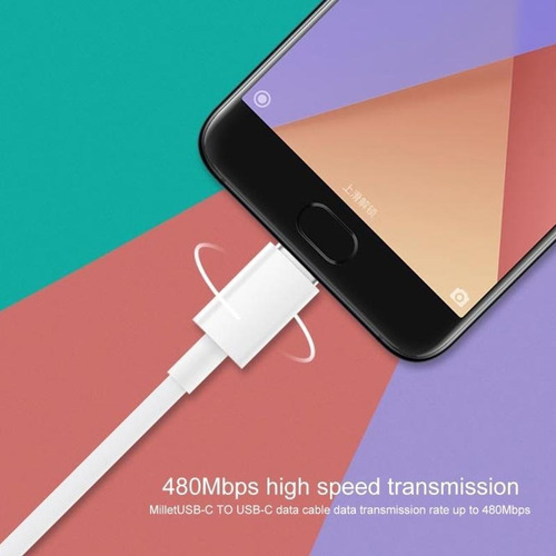 Cable Cargador Usb C Para Macbook, iPhone, Celular
