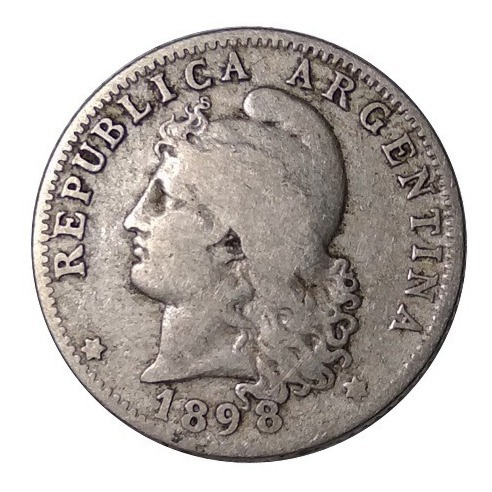 Moneda 20 Centavos 1898 Republica Argentina Datos Claros