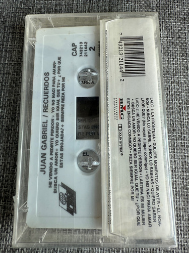 Juan Gabriel - Recuerdos 1980 Cassette Raro Noa Noa Kct Edición Limitada (Usado)