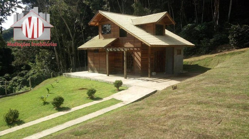 Chácara Nova, Maravilhosa, Acabamento Todo Em Madeira De Lei, Com 2 Dormitórios, À Venda, 5990 M² Por R$ 320.000 - Rural - Socorro/sp - Ch0755