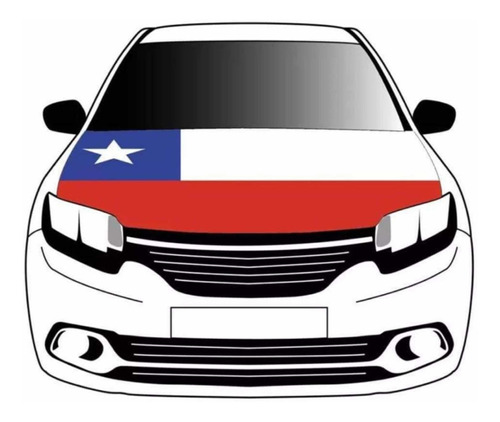 Cubre Capo Bandera De Chile Auto