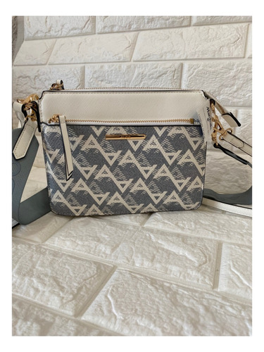 Cartera Bandolera Azul Blanco Mujer Aldo