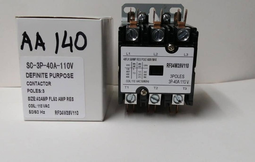 Contactor 3polos 40amp 110v