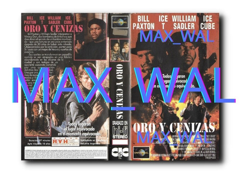 Oro Y Cenizas Vhs Trespass Bill Paxton Ice T. Ice Cube 1992