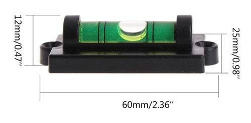 Imagem 5 de 5 de Nível Bolha Cilindrico 60 X 25 Mm C/ Base Fixacao Furo
