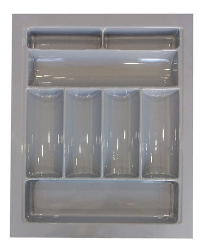 Cubiertero Organizador Plastico 60 X 50 Cm Cocina Gris